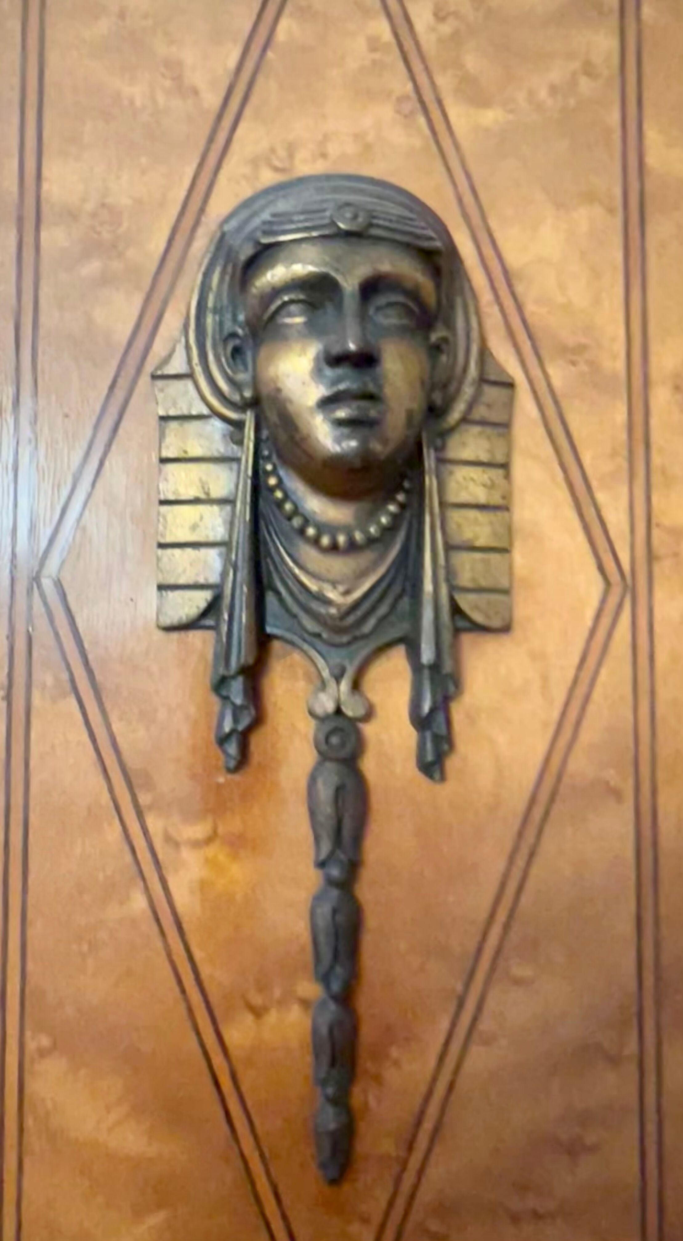 Ice cabinet with Egyptian ornament 2 doors