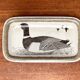 Assiette oiseau en céramique allemande vintage de Thomas