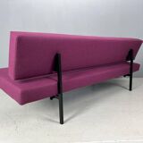 Gijs Van Der Sluis Eggplant colored Sleeper Sofa Daybed & Lounge Chair set