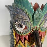 Ceramic owl lamp, 2019
