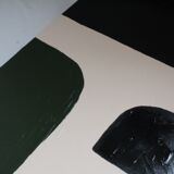 Abstract painting geometric shapes 100x81cm contemporary