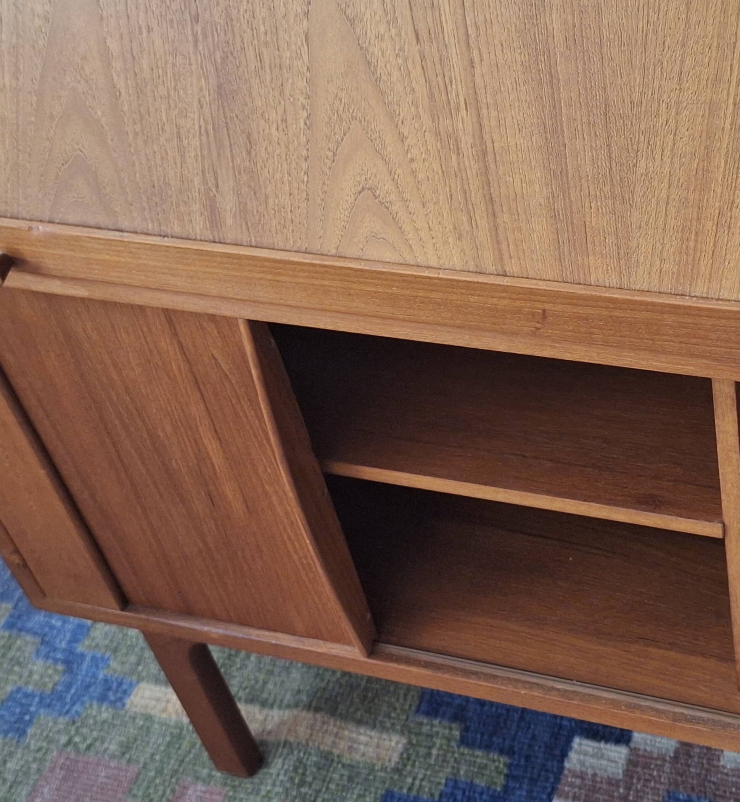 Bernhard Pedersen teak secretaire, Denmark 1960s