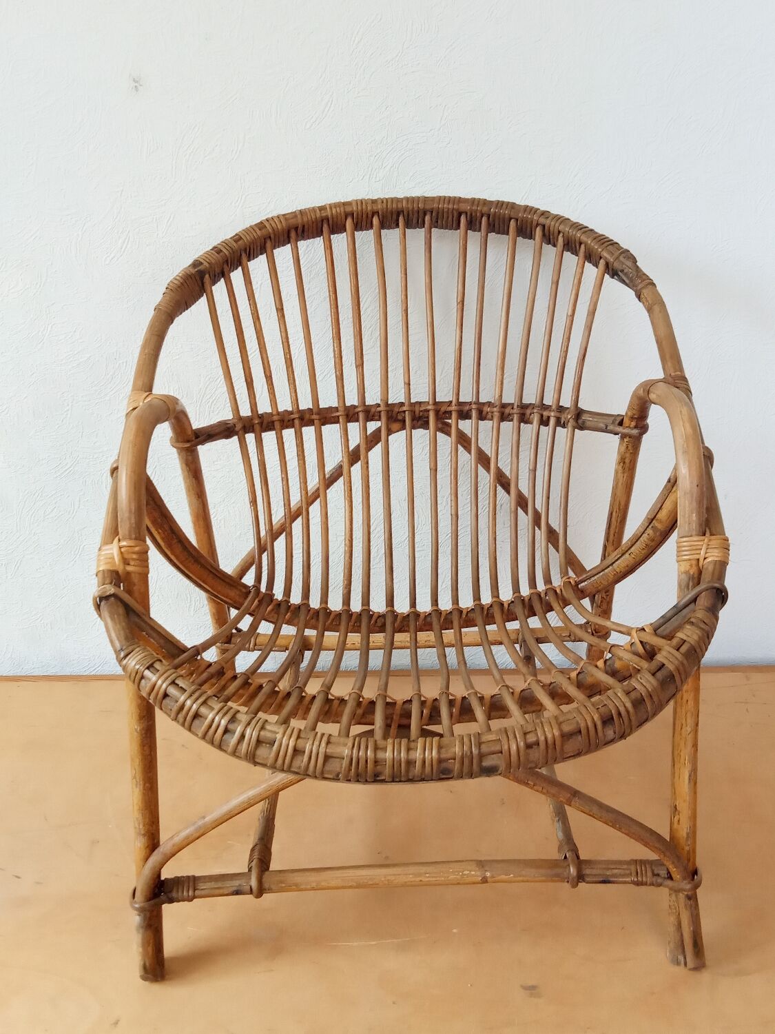 Rattan armchair