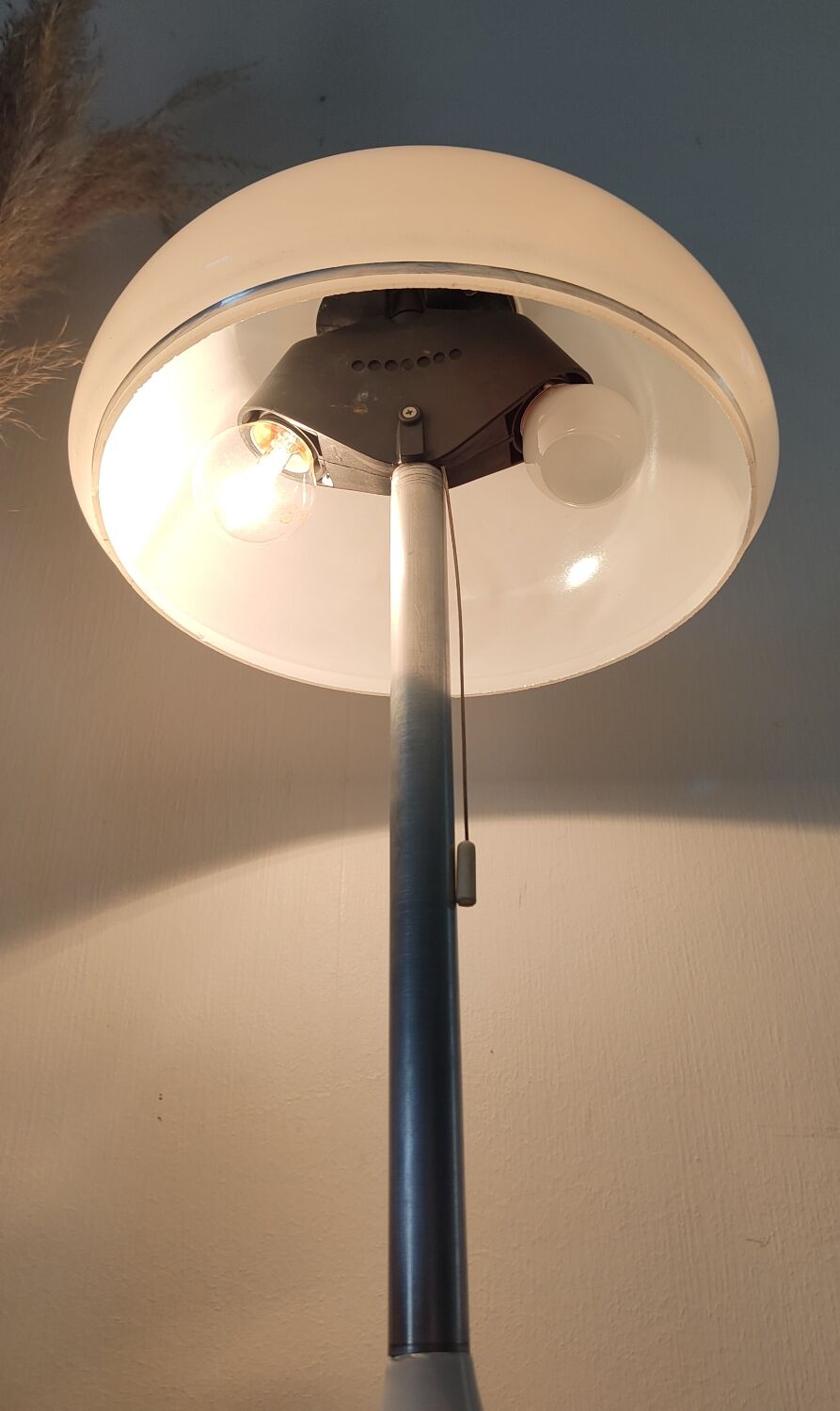 Mushroom lamp 1970 opaline