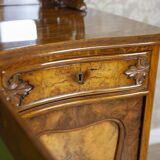 Rococo Revival Sideboard in Walnut and Veneer, 1850