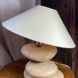 Pebble table lamp, adjustable shade, François Chatain