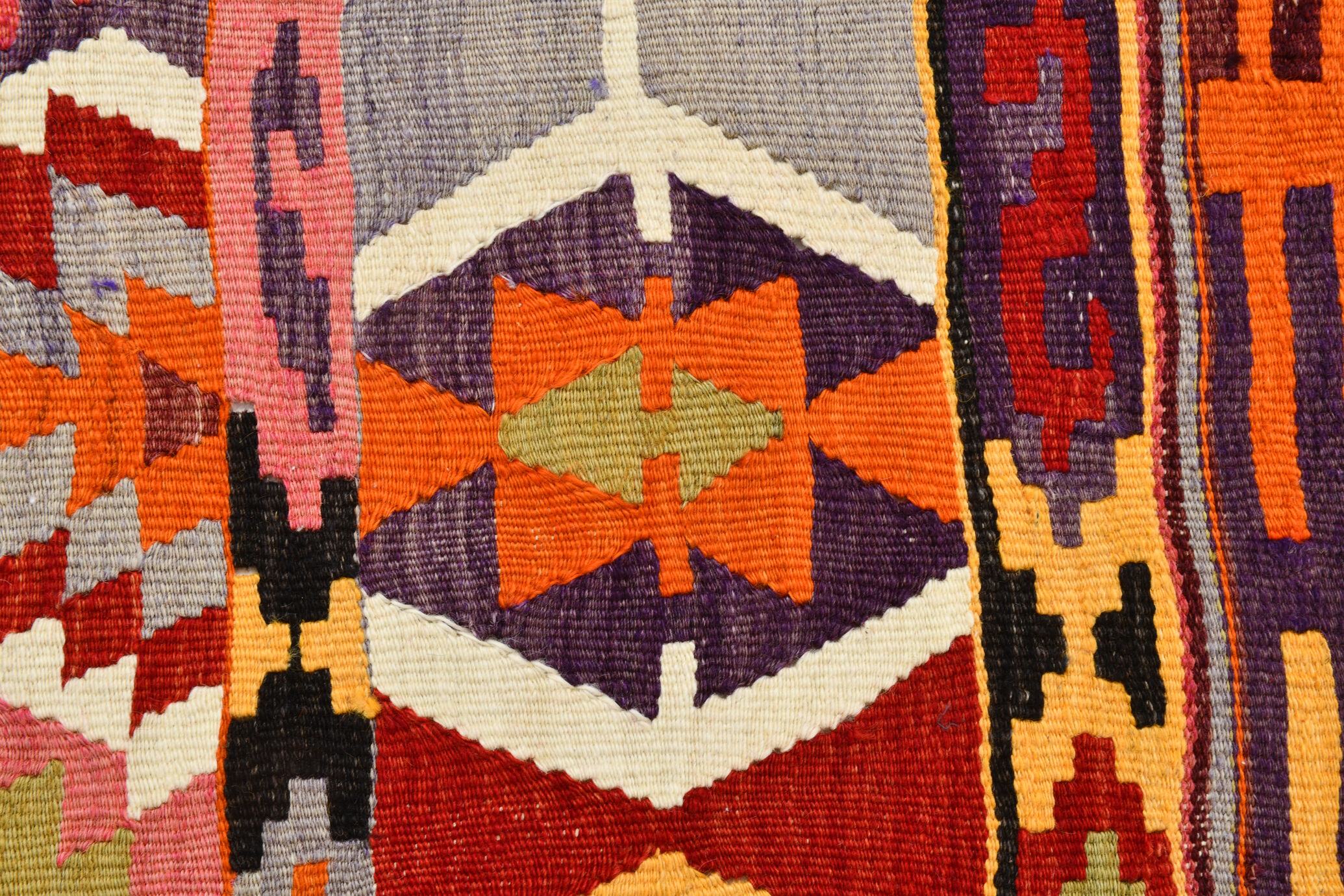 5x7 bold colorful kilim rug, 155x220cm