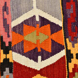 5x7 bold colorful kilim rug, 155x220cm