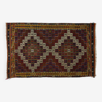 Tapis kilim de zone, kilim turc noué à la main en laine vintage, tapis 277cmx 166cm