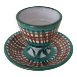 Ceramic egg cup signed Robert Picault - Vallauris 1950s
