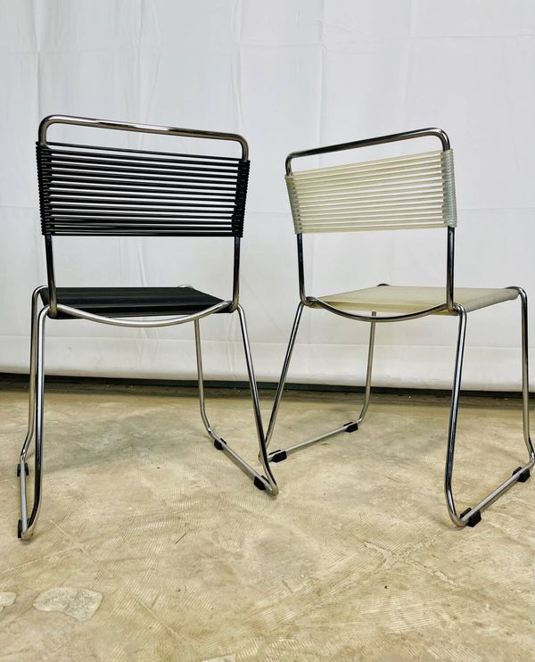Paire de chaises scoubidou enfant