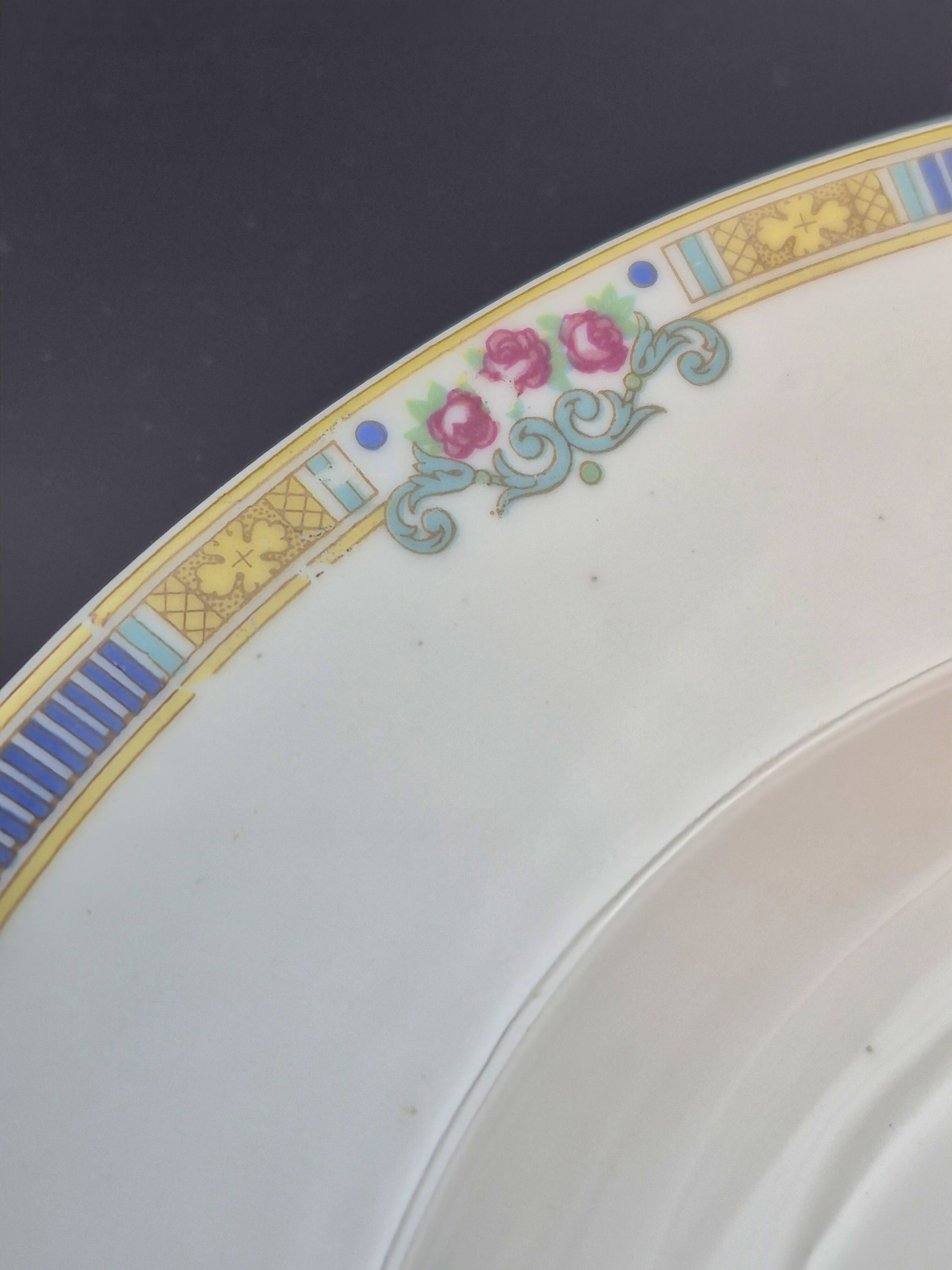 Set of 6 deep plates Bernardaud Limoges – Art Deco – A715