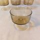 Set of 6 vintage Luminarc champagne glasses, Sweden model, smoked glass