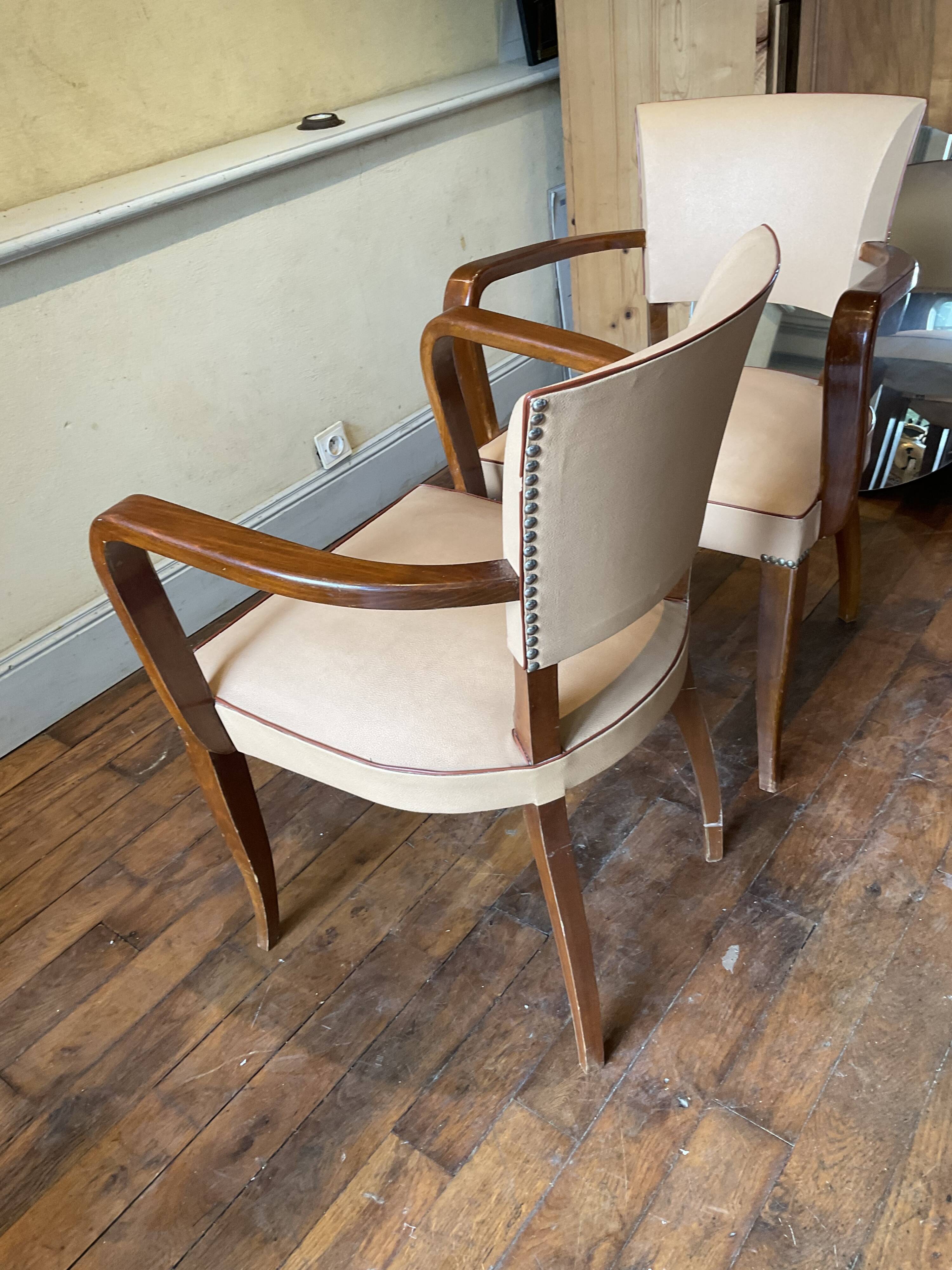 Pair of bridge chairs 60
