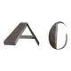 Letter A and C metal Year 30 Height 25 cm