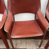 Fauteuils Chaises cuir De Couro Brazil cab413 Cassina