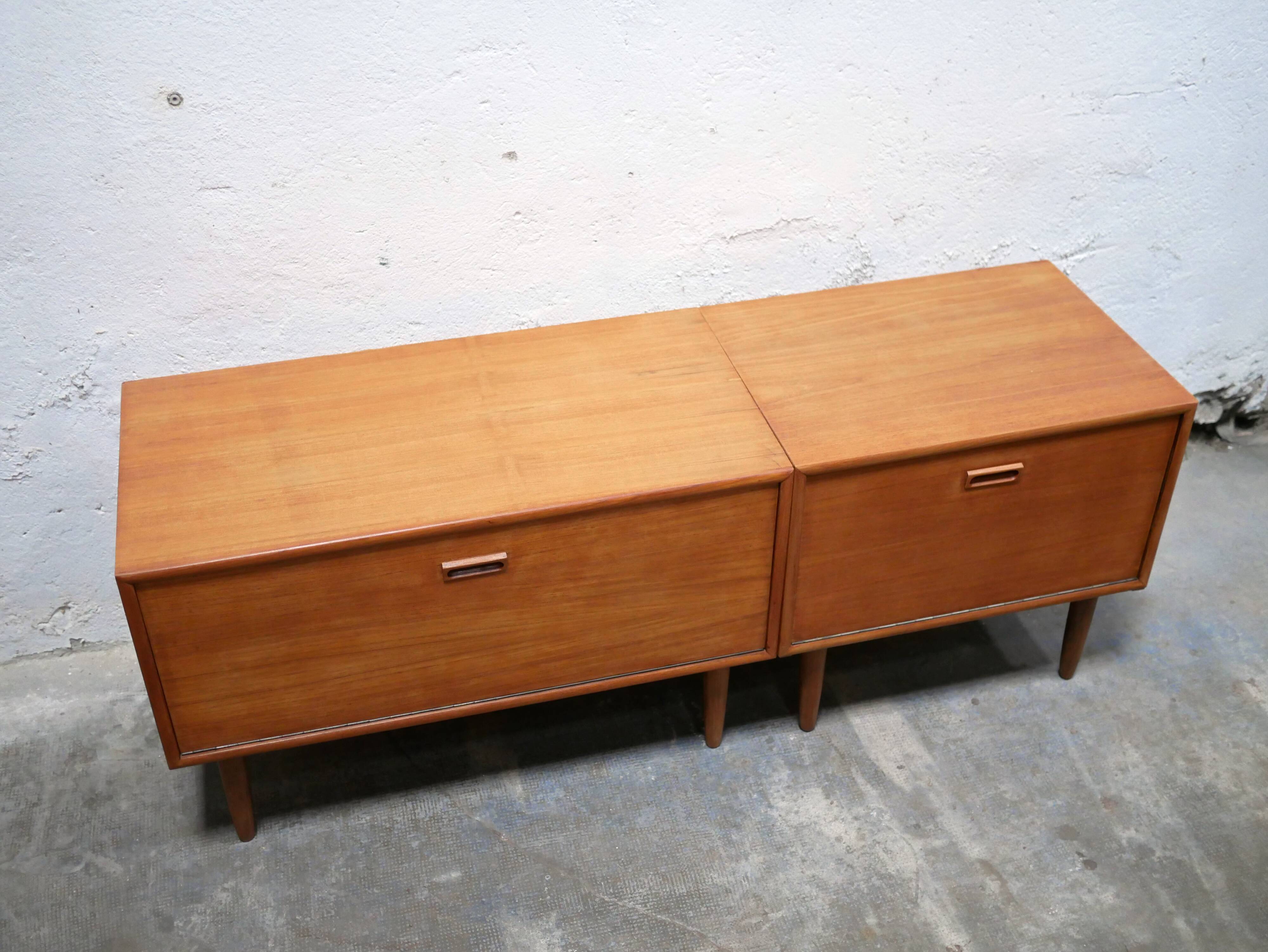 Enfilade vintage en teck par Kempkes Meubelfabrieken, Pays-Bas