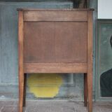 Wooden furniture with 3 drawers in Louis XVI style, chiffonnier table.