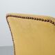 Élégante chaise d'appoint jaune italienne du milieu du siècle
