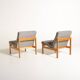 Pair of “Moduline” Armchairs by Torben Lind and Ole Gjerløv-Knudsen
