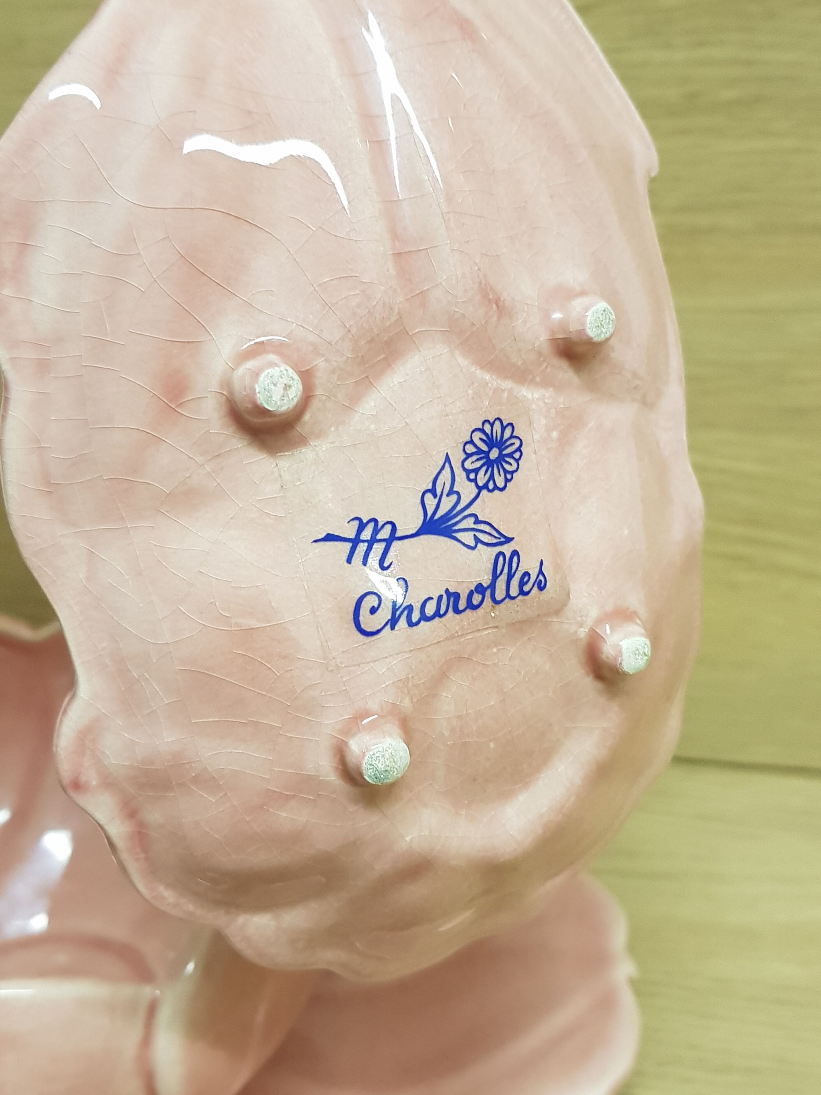 3 piece flower Charolles dessert set