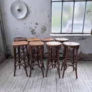 Set of 8 bistro-style bar stools Baumann.