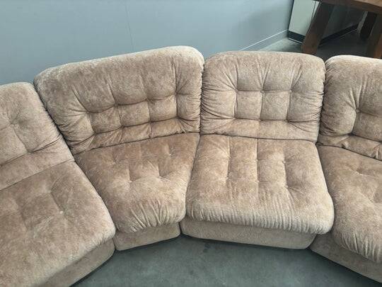 Vintage XXL round modular sofa, 1970s