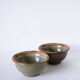 Pair of glazed stoneware bowls, 1970