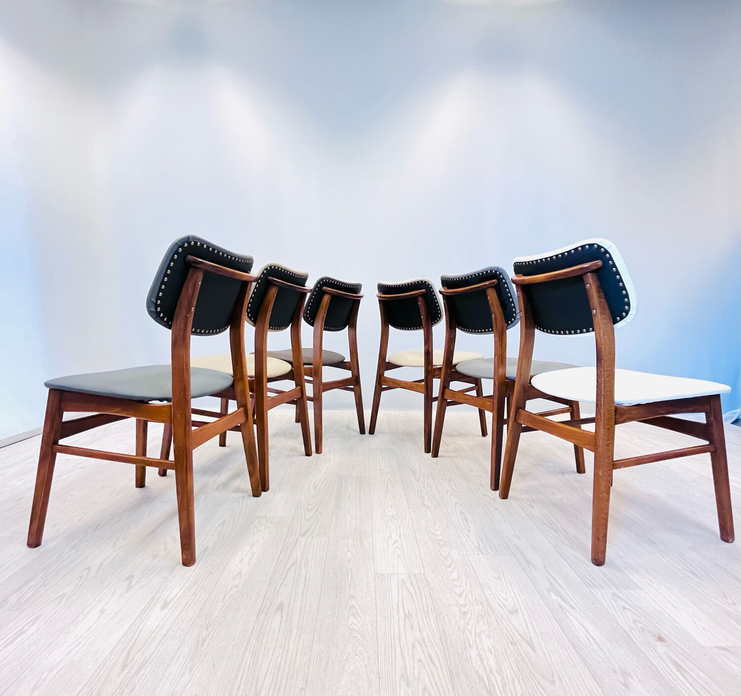Six dining chairs
