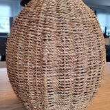 Woven rattan pendant light - H38cm