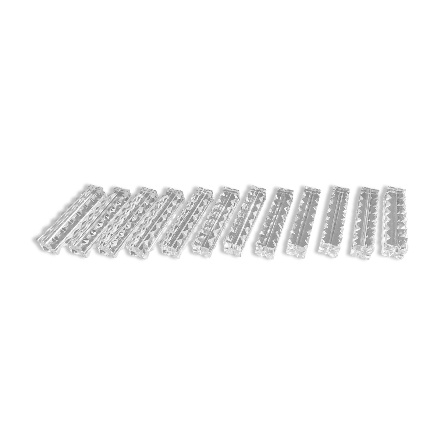 Box of 12 crystal knife holders