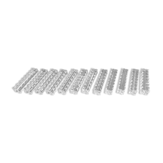 Box of 12 crystal knife holders