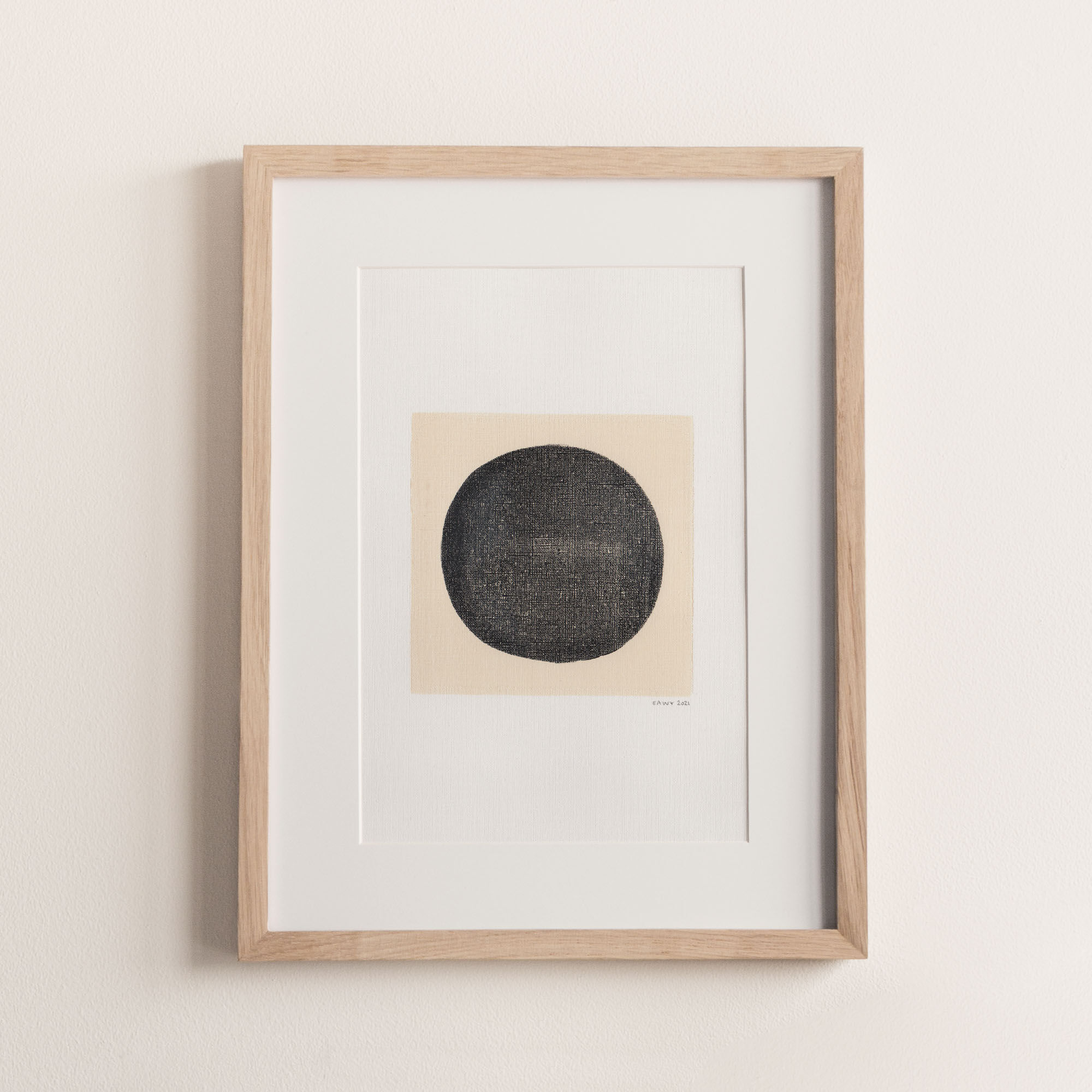 Painting on paper - Abstract composition by Eawy