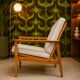 Paide de fauteuil scandinave design 1960
