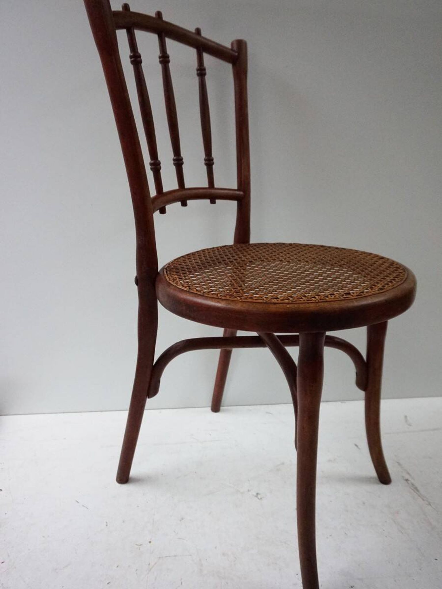 Chaises de salle à manger bistro Thonet originales, lot de 4