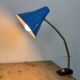 Blue Industrial German Workshop Table Lamp from Reif Dresden, 1960s