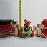 Set of three vintage pulling toys, 50s-60s