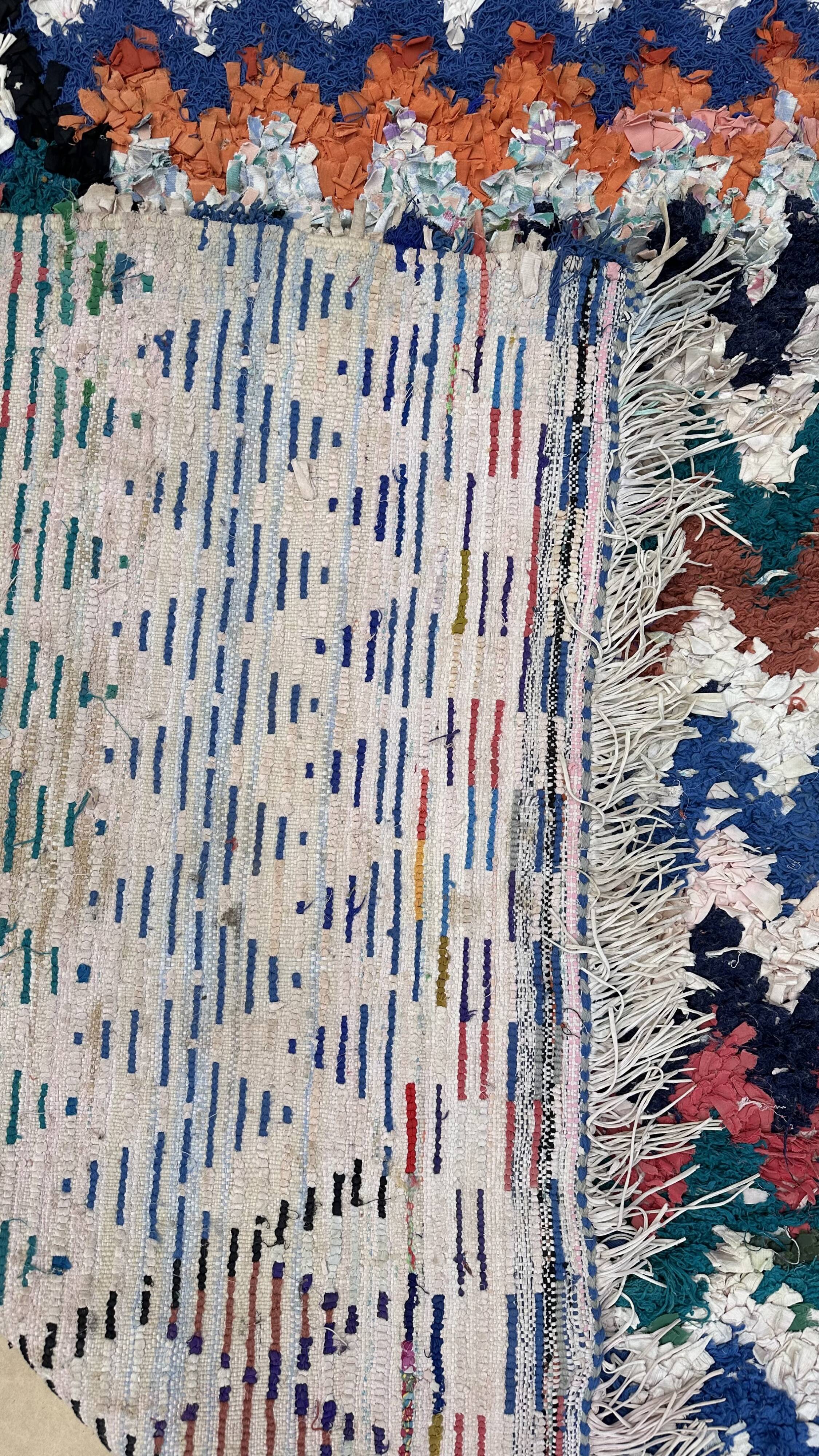 Colorful Boucherouite Moroccan rug - 240 x 165 cm