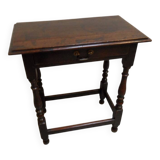 Table d'appoint antique en chêne