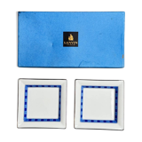 Two Lanvin porcelain trinket trays with original box