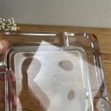 Square crystal ashtray / empty pocket