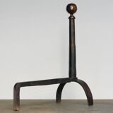 Monumental chenets for fireplace - Italian production - Minimalist design