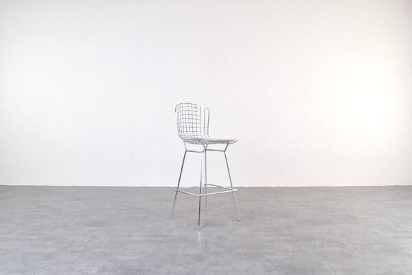 Tabourets de bar vintage par Harry Bertoia pour Knoll International, années 1970, ensemble de 2.