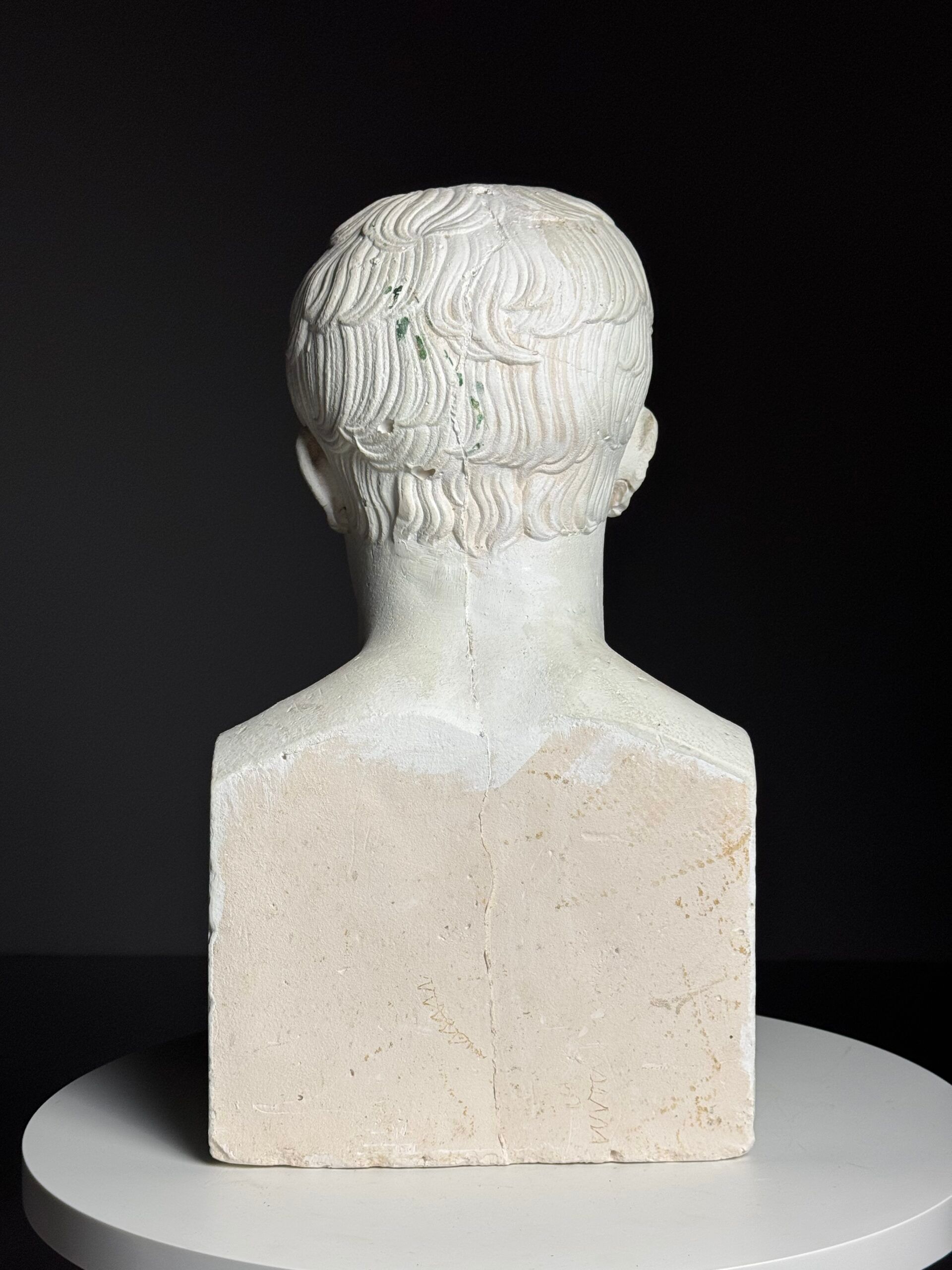 Buste de Napoléon en plâtre, 20e siècle.