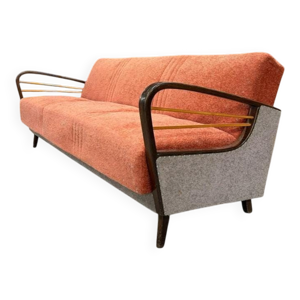 Canapé vintage saumon