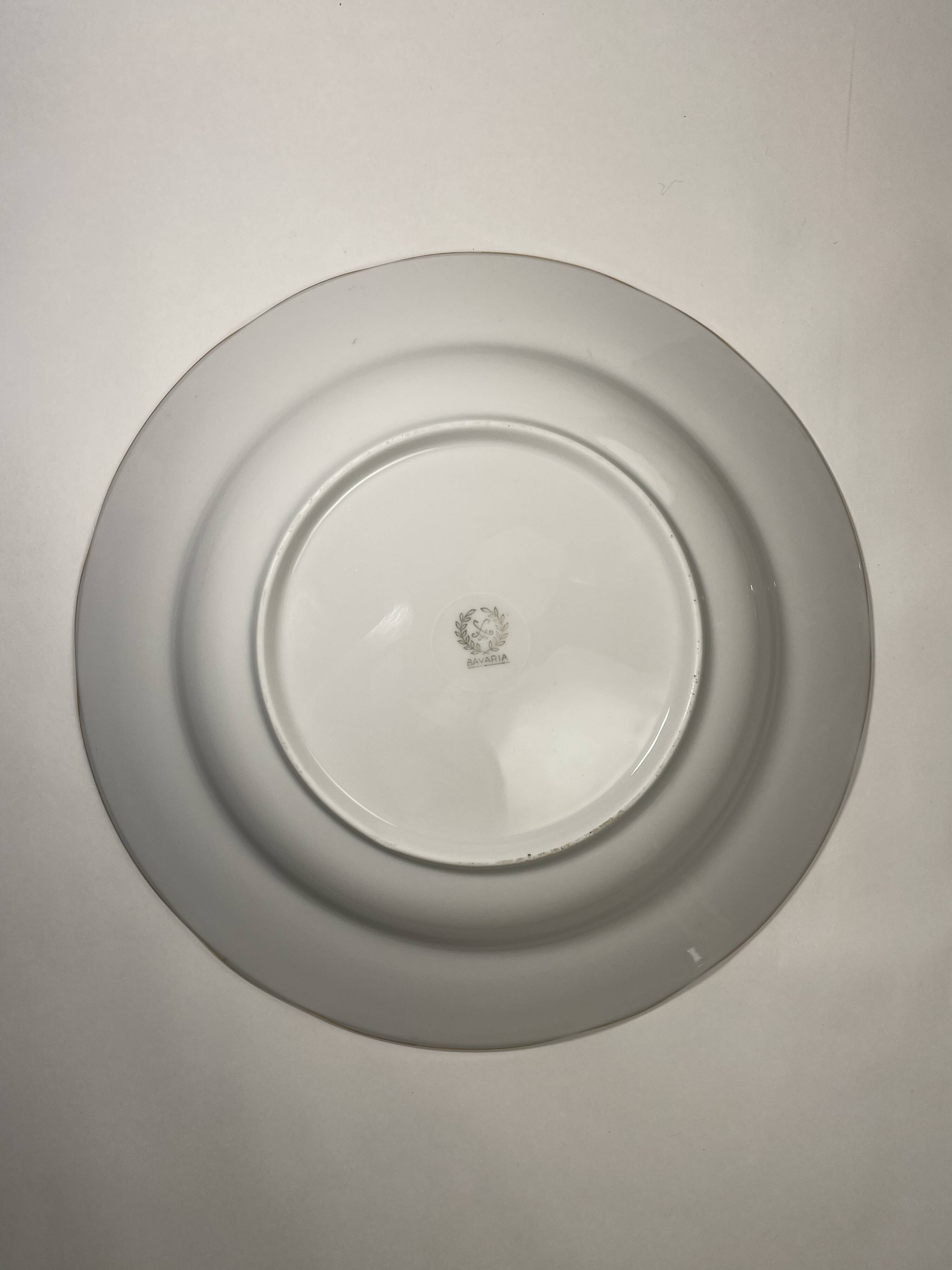 Lot de 10 Assiettes Creuses Dorées Bavaria