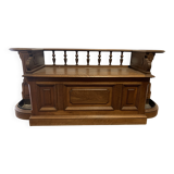 Banc coffre et porte parapluie pour hall d'entrée XX siècle