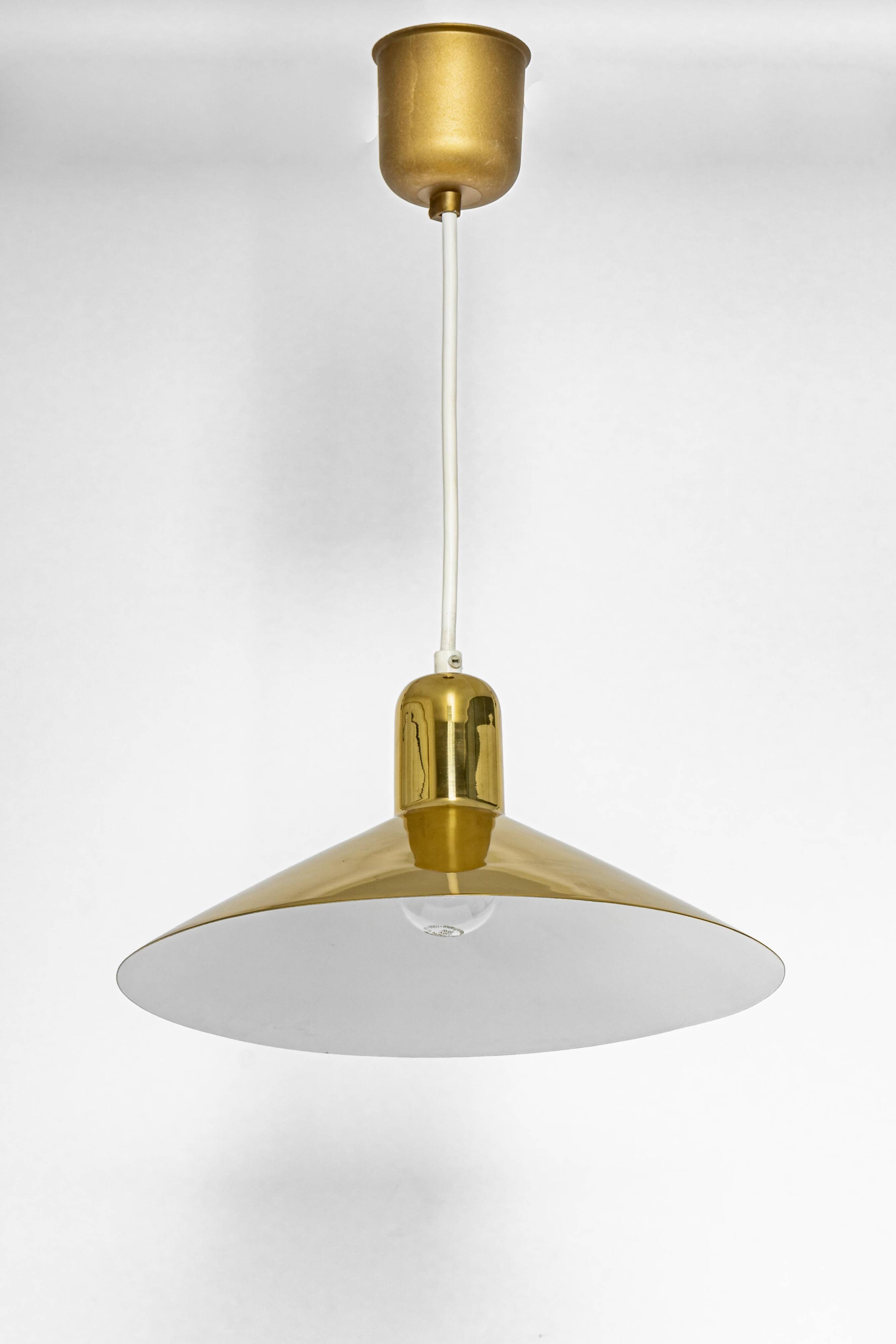 Small brass pendant lamp by Florian Schulz, Germany