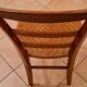 Antique chair with woven straw seat – French rustic style