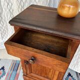 Vintage solid wood bedside table